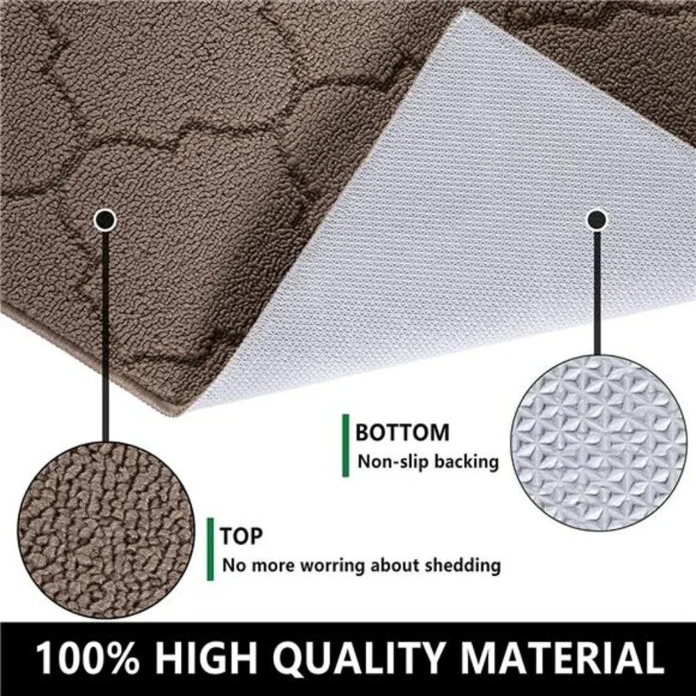 24x36, Non-Slip Absorbent Resist Dirt Door Mats, Machine Washable, Beige